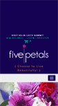 Mobile Screenshot of fivepetalsfloral.com